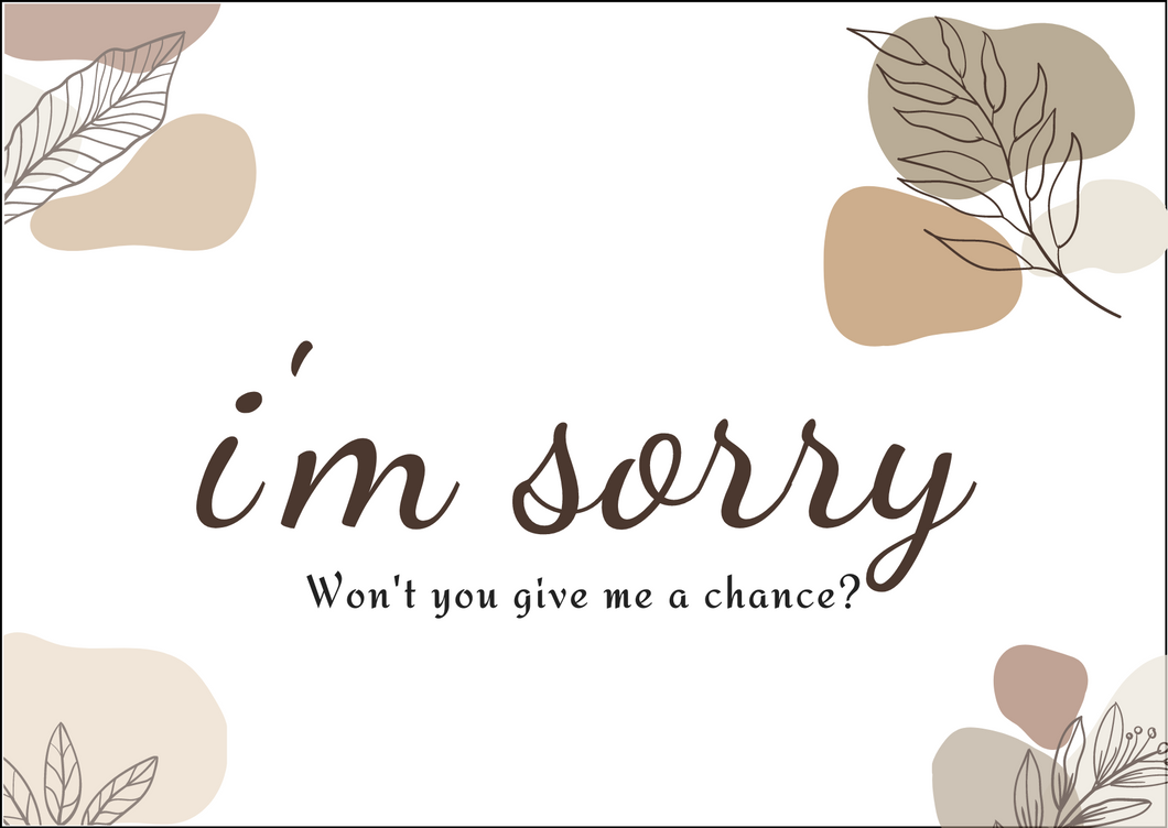 Sorry Card