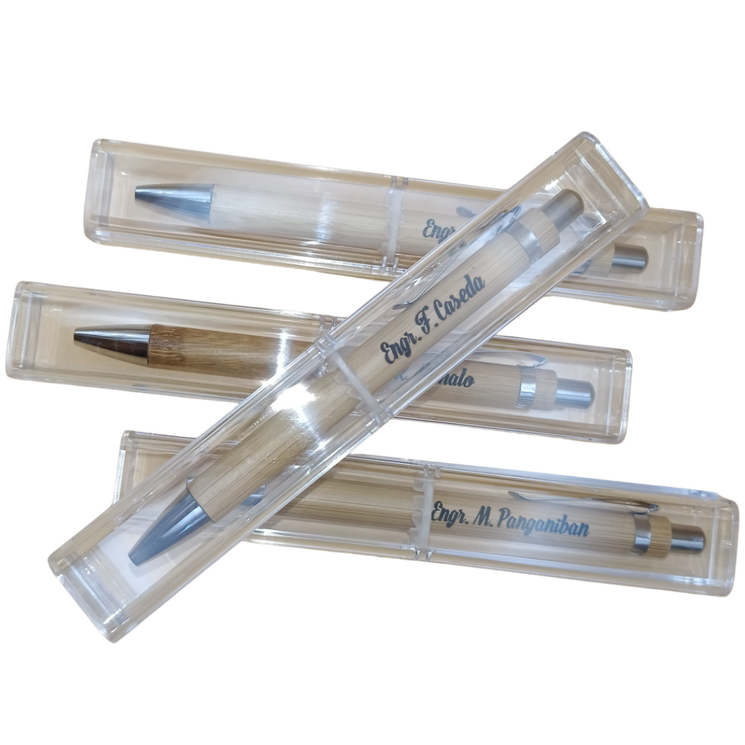 Bamboo Pen with Acrylic Case