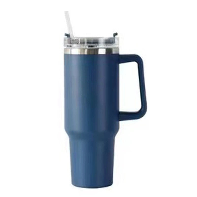 Tumbler With Straw Covers Cup w/Lid 40oz