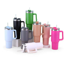 Load image into Gallery viewer, Tumbler With Straw Covers Cup w/Lid 40oz
