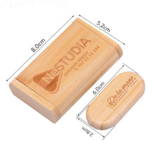 Load image into Gallery viewer, Personalized New Wooden USB with Case  (16gb)
