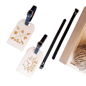 Wooden Luggage Tag