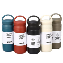 Load image into Gallery viewer, Stainless Steel Travel Tumbler Mug Flask w/ Handle 350mL
