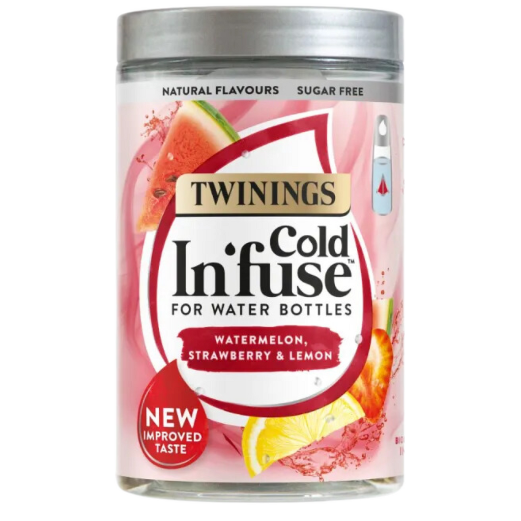 Twinings Cold Infuse Watermelon, Strawberry & Lemon Jar 12s