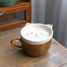 Load image into Gallery viewer, Ceramic Mugs With Lids Cartoon
