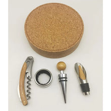 Load image into Gallery viewer, 4in1 Wine Flask Gift Set in Cork Case
