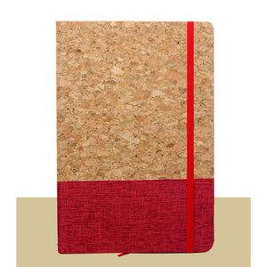 Eco Friendly Cork Fabric Notebook with Stylus Bamboo Accent Pen