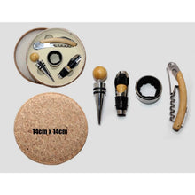 Load image into Gallery viewer, 4in1 Wine Flask Gift Set in Cork Case
