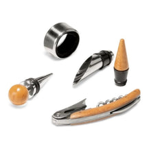Load image into Gallery viewer, 4in1 Wine Flask Gift Set in Cork Case
