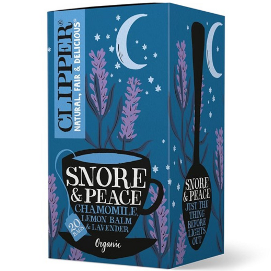 Clipper Organic Tea - Snore & Peace - Chamomile, Lemon Balm, Lavender