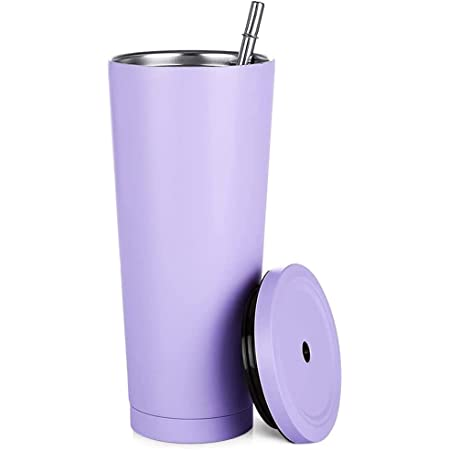 Stainless Steel Vacuum Cup Coffee Mug Tumbler (750ml)- Purple